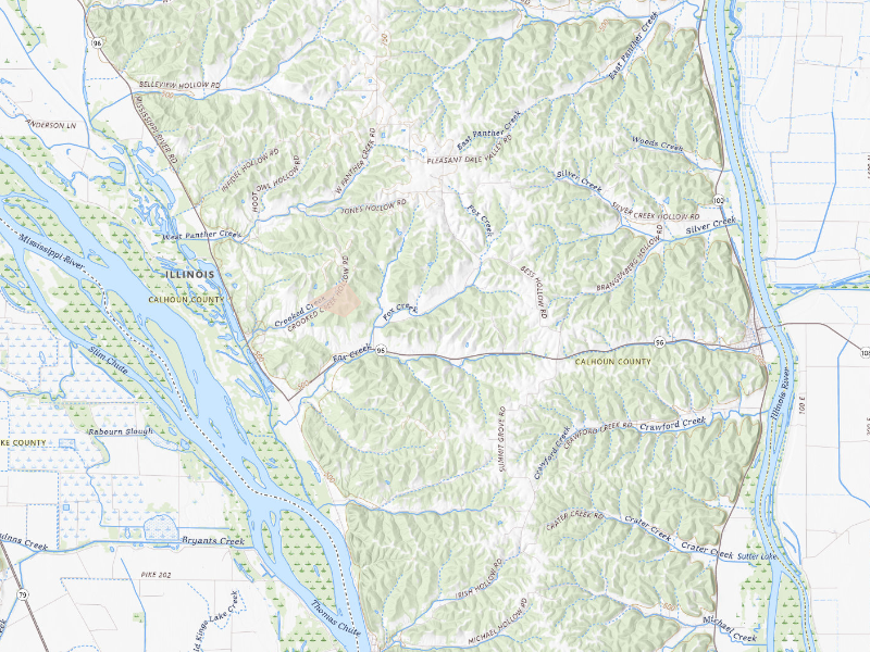 Radar-estimated hail-size map of the storm over Kampsville, IL on Sep 5, 2026