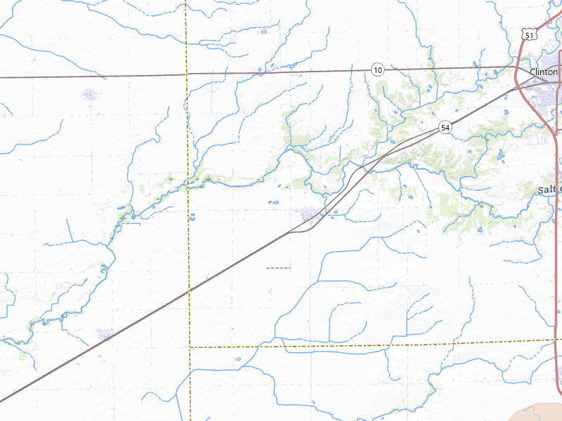 Radar-estimated hail-size map of the storm over Kenney, IL on Apr 27, 2026