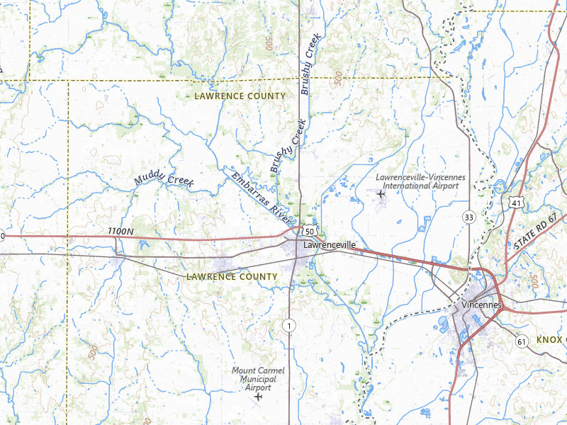 NEXRAD radar-signature map of the hail storm over Lawrenceville, IL on Jul 26, 2026