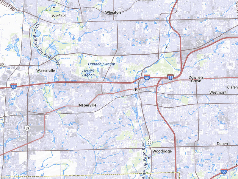 NEXRAD radar-signature map of the hail storm over Lisle, IL on Jul 27, 2026