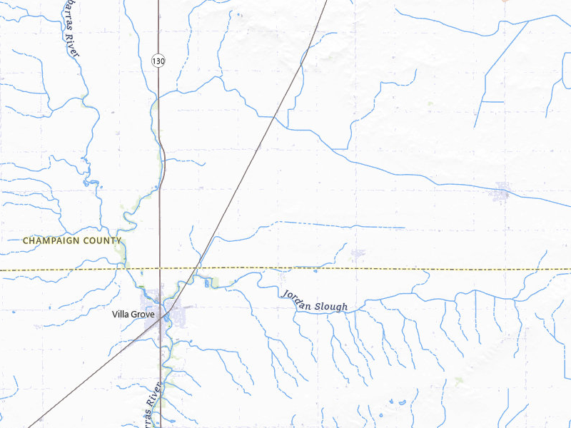 Radar-estimated hail-size map of the storm over Longview, IL on Apr 27, 2026