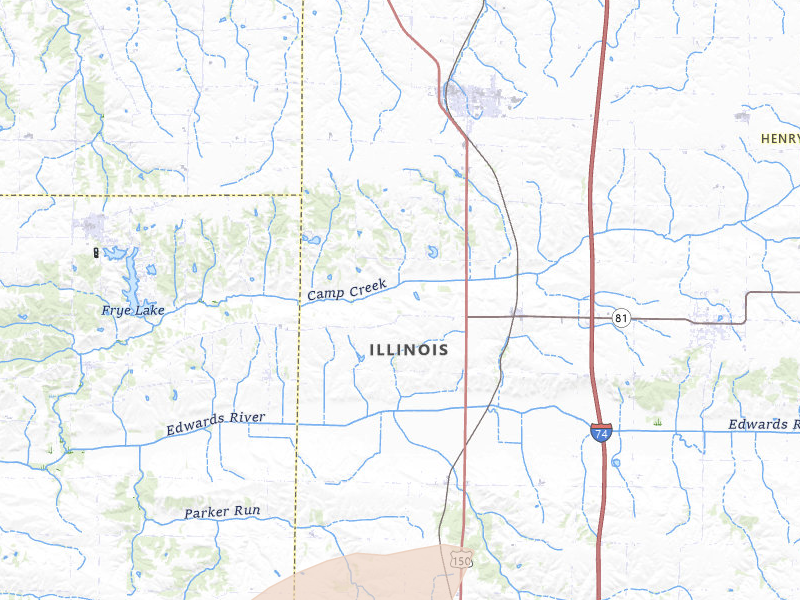 Radar-estimated hail-size map of the storm over Lynn Center, IL on Jul 2, 2026
