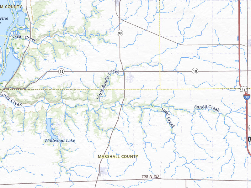 Radar-estimated hail-size map of the storm over Magnolia, IL on May 15, 2026