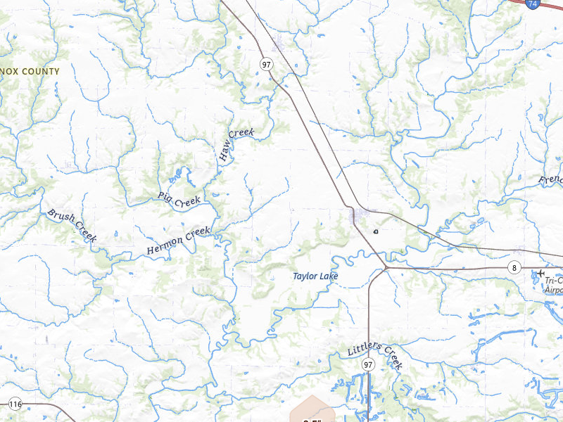 Radar-estimated hail-size map of the storm over Maquon, IL on Mar 31, 2026