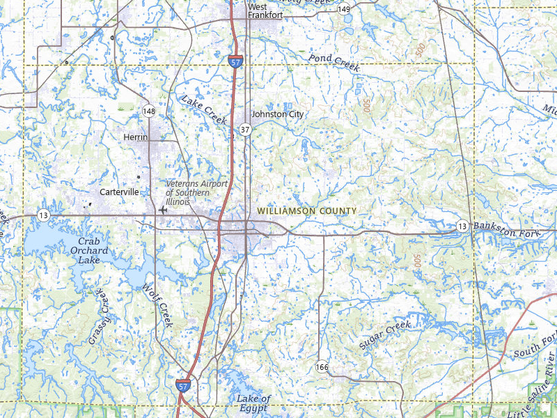 Radar-estimated hail-size map of the storm over Marion, IL on May 31, 2026