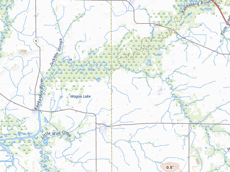 Radar-estimated hail-size map of the storm over Marissa, IL on Jul 4, 2026
