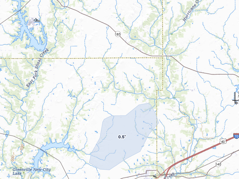 NEXRAD radar-signature map of the hail storm over Mulberry Grove, IL on Mar 4, 2026