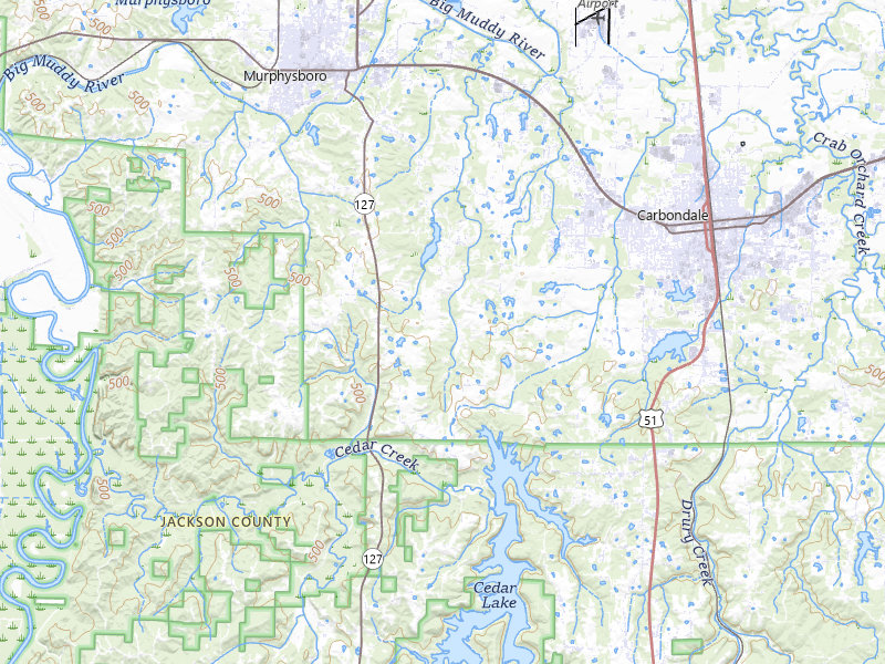 Radar-estimated hail-size map of the storm over Murphysboro, IL on Jun 1, 2026