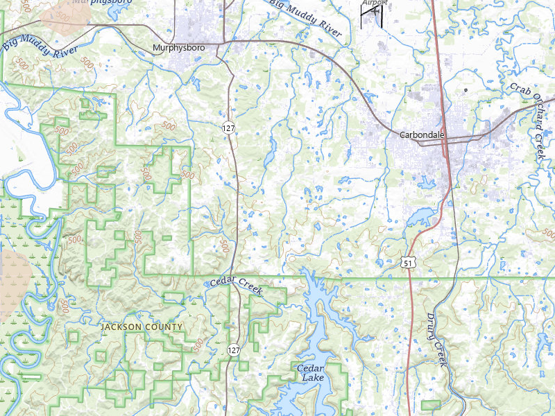 Radar-estimated hail-size map of the storm over Murphysboro, IL on Jun 11, 2026