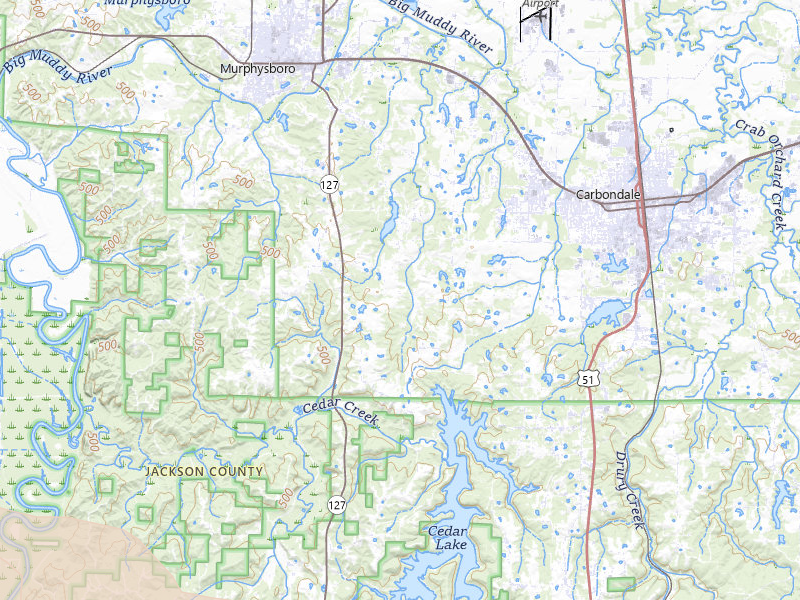 Radar-estimated hail-size map of the storm over Murphysboro, IL on Jul 4, 2026
