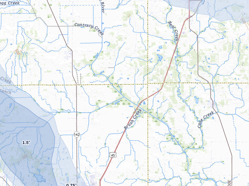 NEXRAD radar-signature map of the hail storm over Norris City, IL on Aug 12, 2026