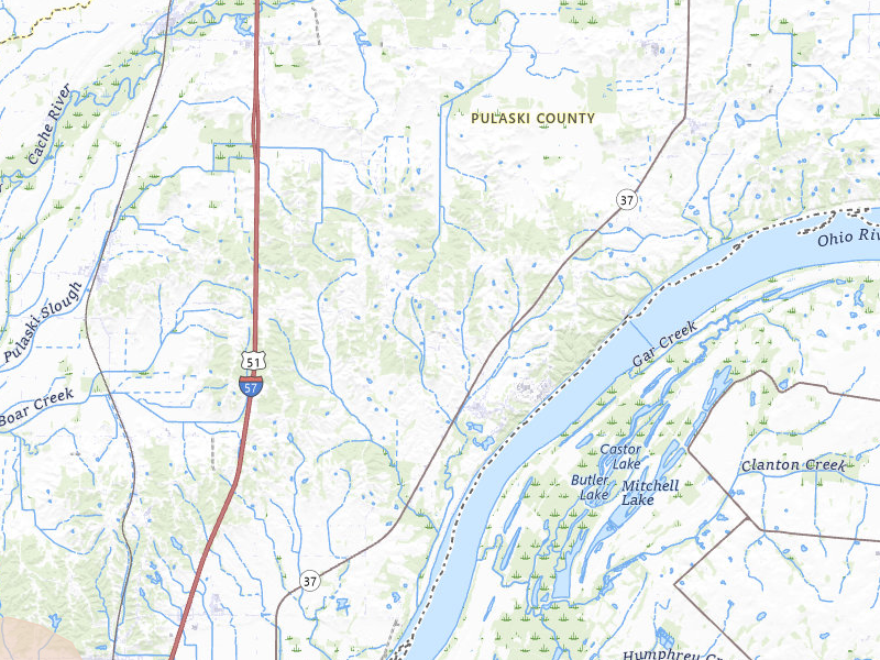 Radar-estimated hail-size map of the storm over Olmsted, IL on Jul 9, 2026