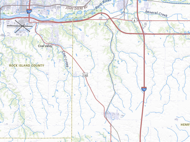 Radar-estimated hail-size map of the storm over Orion, IL on Mar 30, 2026