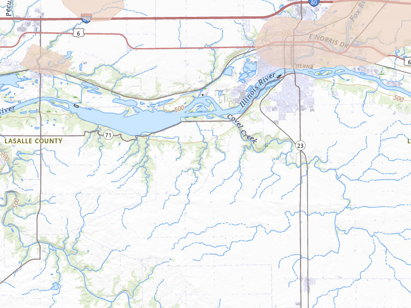 Radar-estimated hail-size map of the storm over Ottawa, IL on Mar 10, 2026