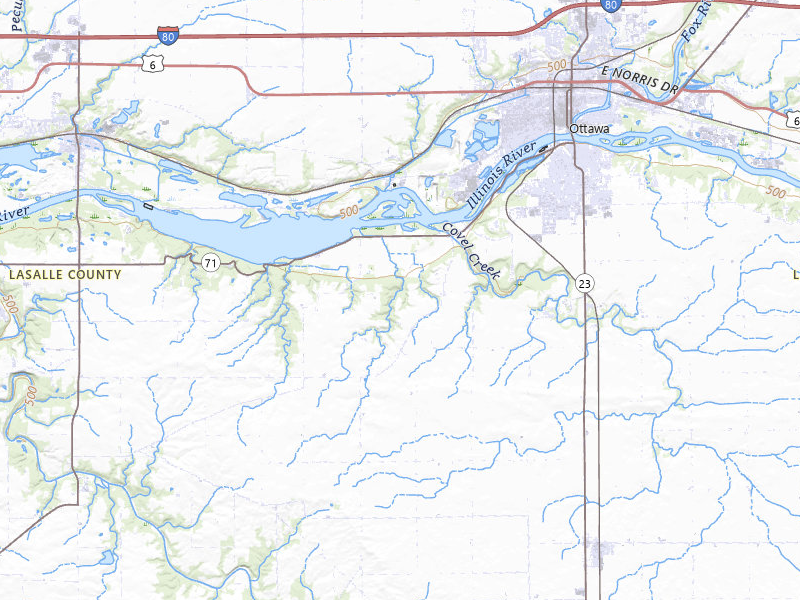 NEXRAD radar-signature map of the hail storm over Ottawa, IL on May 3, 2026