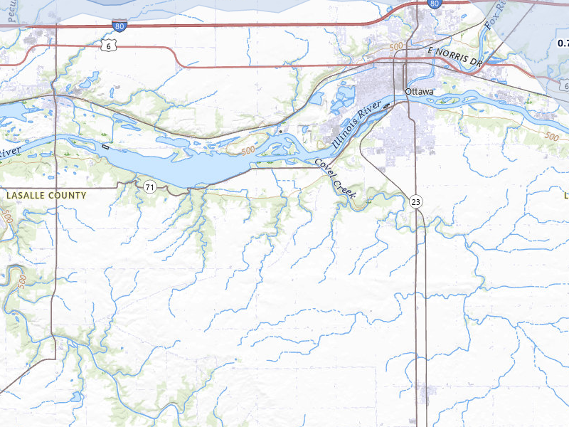 NEXRAD radar-signature map of the hail storm over Ottawa, IL on May 4, 2026