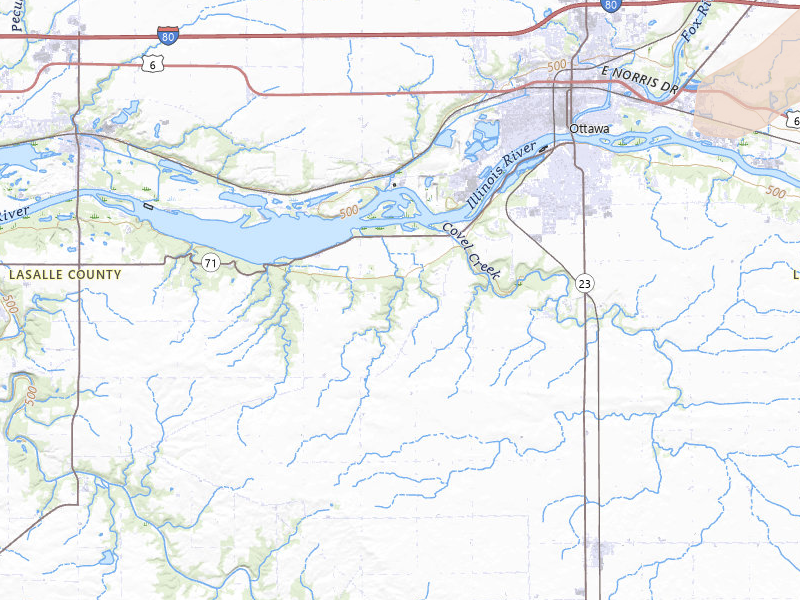Radar-estimated hail-size map of the storm over Ottawa, IL on Jul 3, 2026