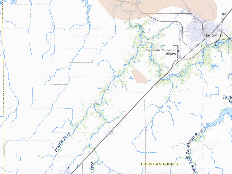 Radar-estimated hail-size map of the storm over Palmer, IL on Aug 21, 2026