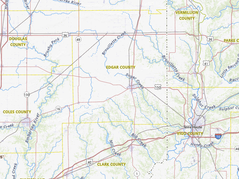Radar-estimated hail-size map of the storm over Paris, IL on May 3, 2026