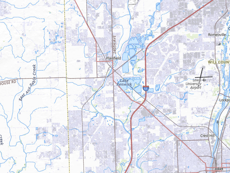 Radar-estimated hail-size map of the storm over Plainfield, IL on Mar 26, 2026