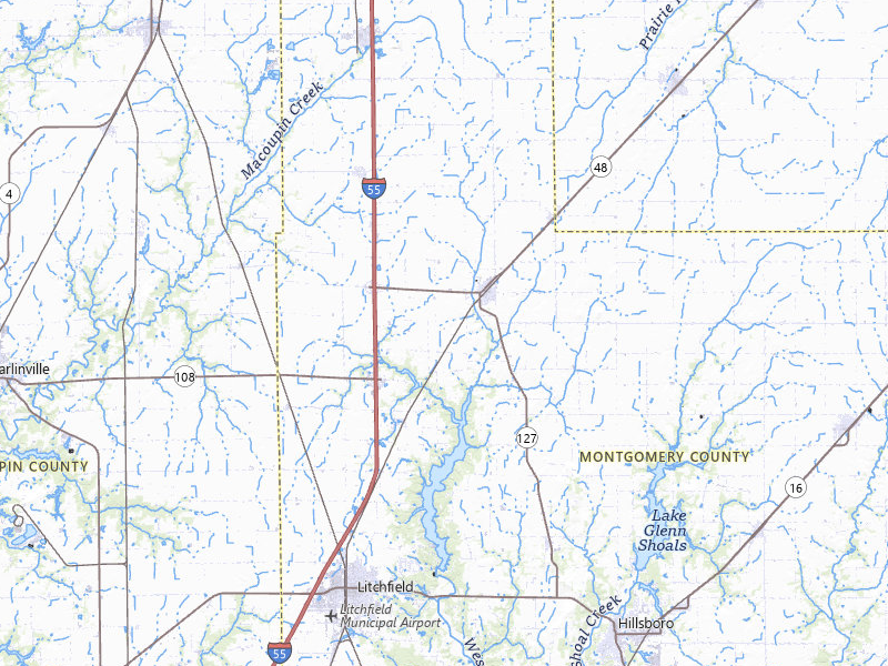 Radar-estimated hail-size map of the storm over Raymond, IL on Mar 31, 2026