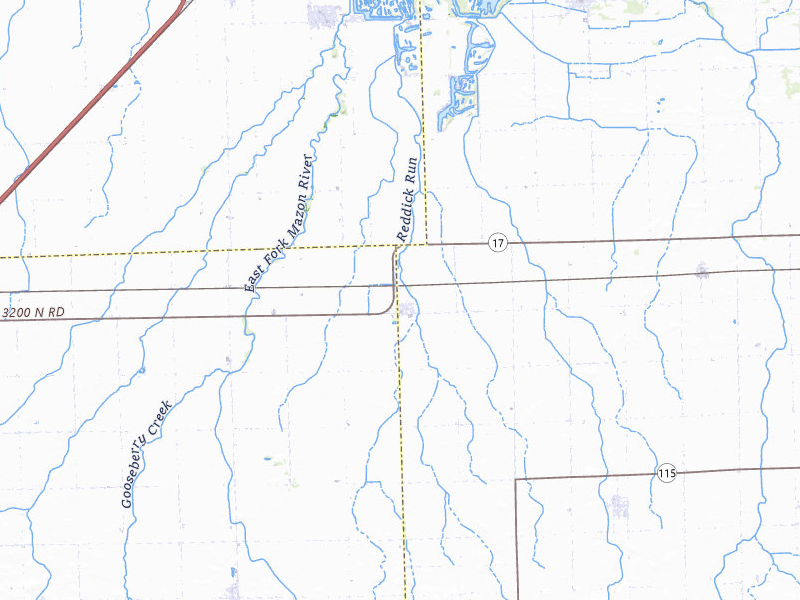 Radar-estimated hail-size map of the storm over Reddick, IL on Jun 7, 2026
