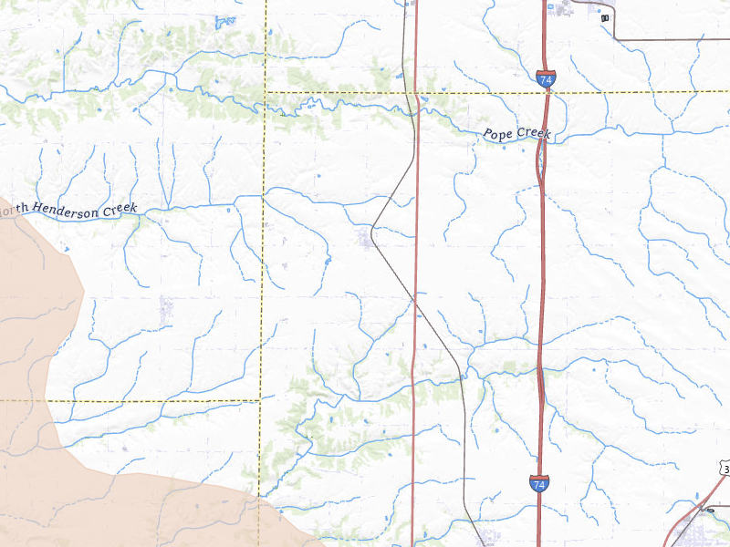 Radar-estimated hail-size map of the storm over Rio, IL on May 4, 2026
