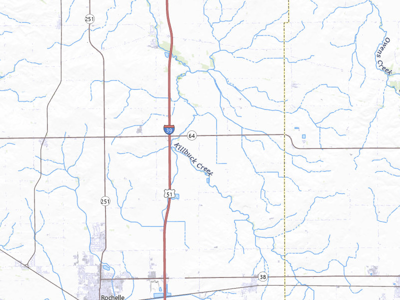 NEXRAD radar-signature map of the hail storm over Rochelle, IL on Jul 2, 2026