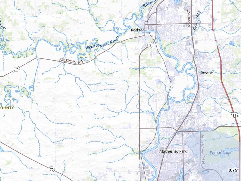 NEXRAD radar-signature map of the hail storm over Rockford, IL on Jun 5, 2026
