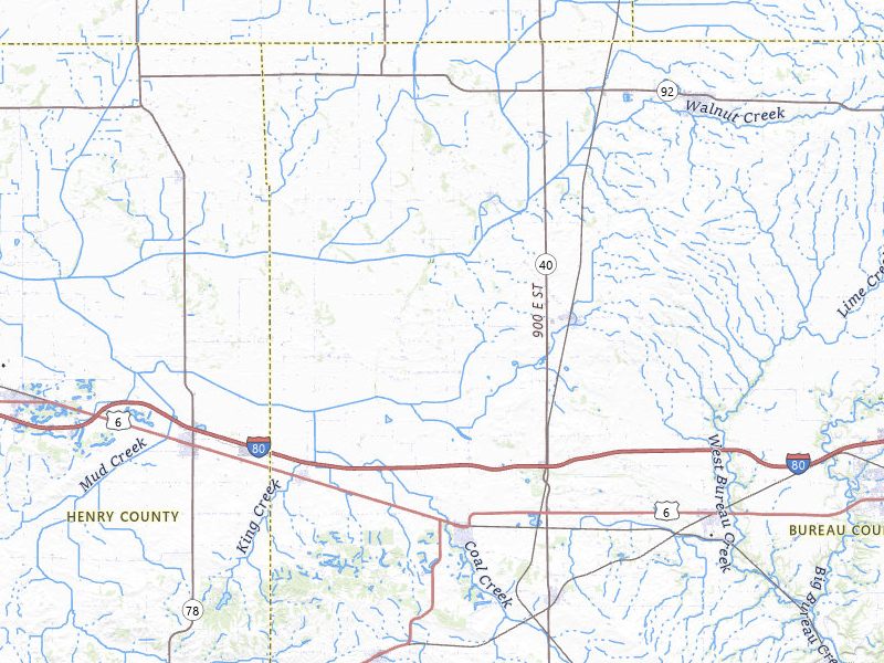 Radar-estimated hail-size map of the storm over Sheffield, IL on Jun 5, 2026