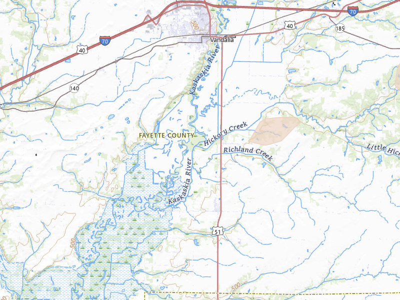 Radar-estimated hail-size map of the storm over Shobonier, IL on Aug 13, 2026
