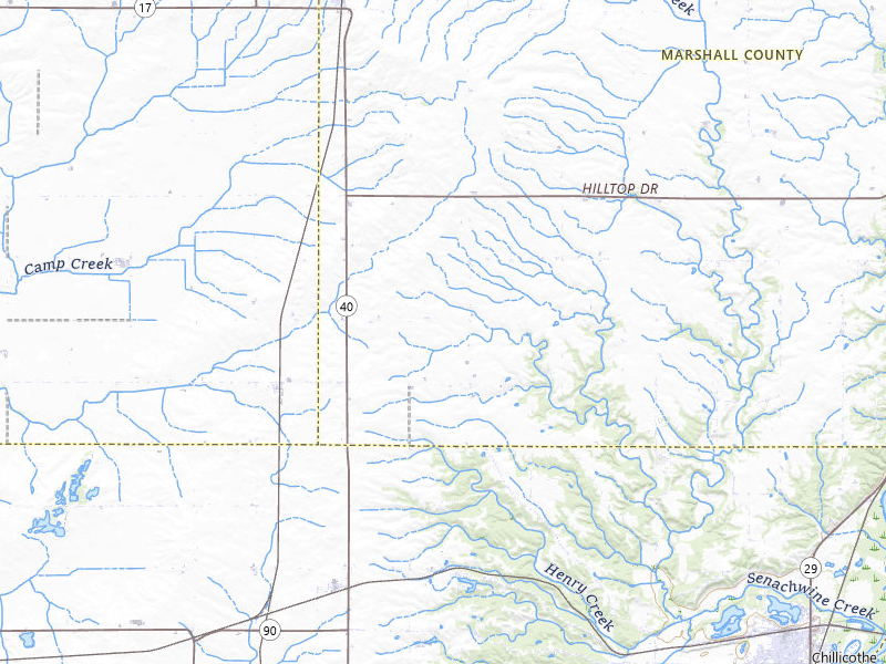 Radar-estimated hail-size map of the storm over Speer, IL on Jun 5, 2026