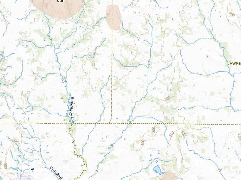 Radar-estimated hail-size map of the storm over Sumner, IL on Jul 9, 2026