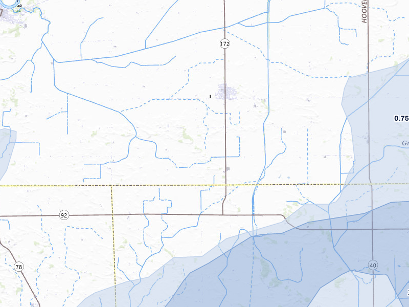 NEXRAD radar-signature map of the hail storm over Tampico, IL on Jul 3, 2026