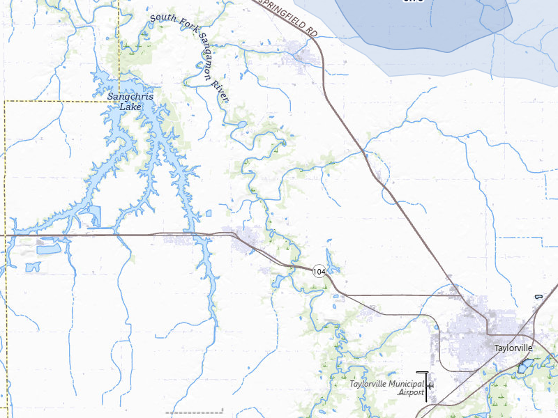 NEXRAD radar-signature map of the hail storm over Taylorville, IL on Aug 15, 2026
