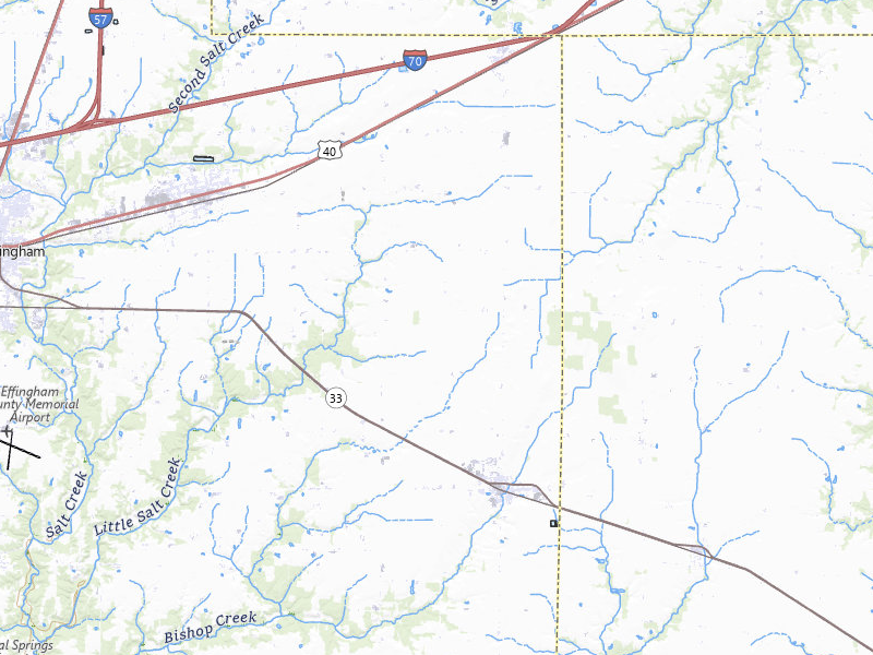 Radar-estimated hail-size map of the storm over Teutopolis, IL on Mar 22, 2026