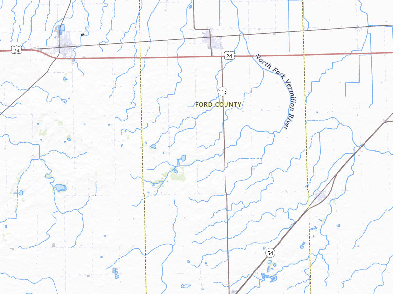 Radar-estimated hail-size map of the storm over Thawville, IL on Jun 5, 2026