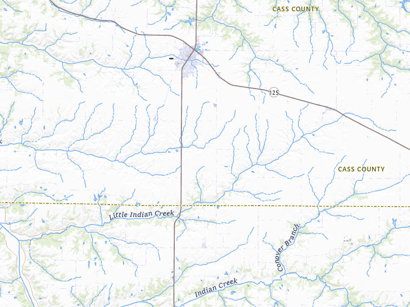 NEXRAD radar-signature map of the hail storm over Virginia, IL on Jul 3, 2026