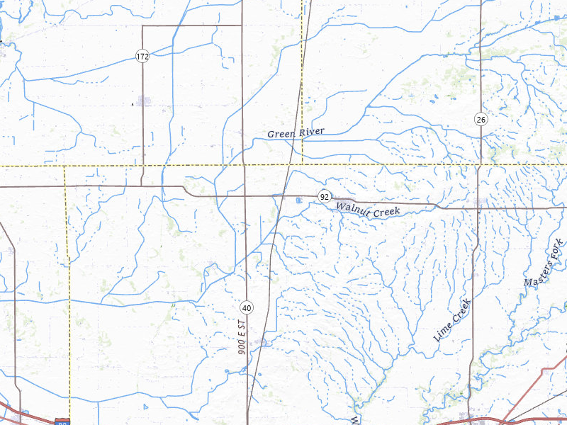 Radar-estimated hail-size map of the storm over Walnut, IL on Jul 2, 2026
