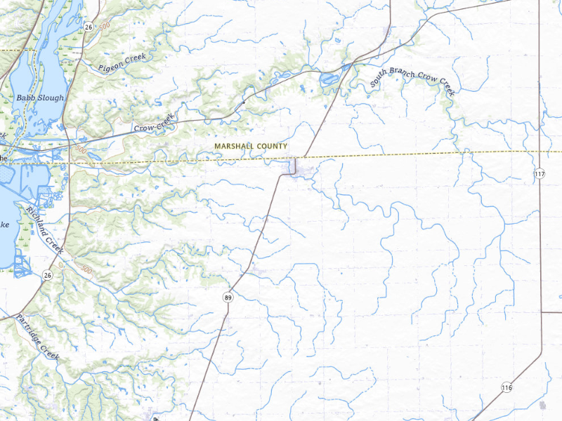 Radar-estimated hail-size map of the storm over Washburn, IL on Mar 31, 2026
