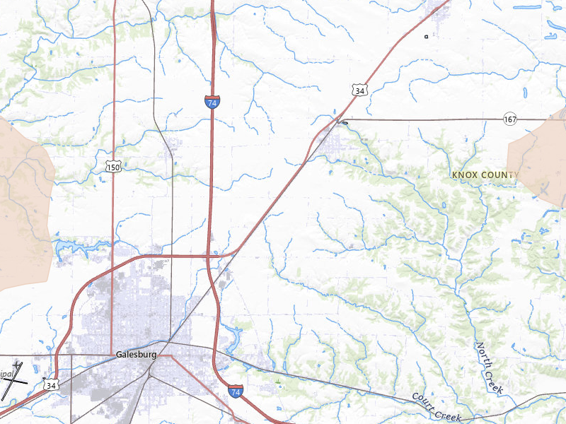Radar-estimated hail-size map of the storm over Wataga, IL on May 4, 2026