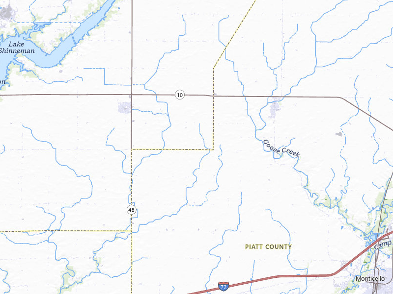 Radar-estimated hail-size map of the storm over Weldon, IL on Mar 26, 2026