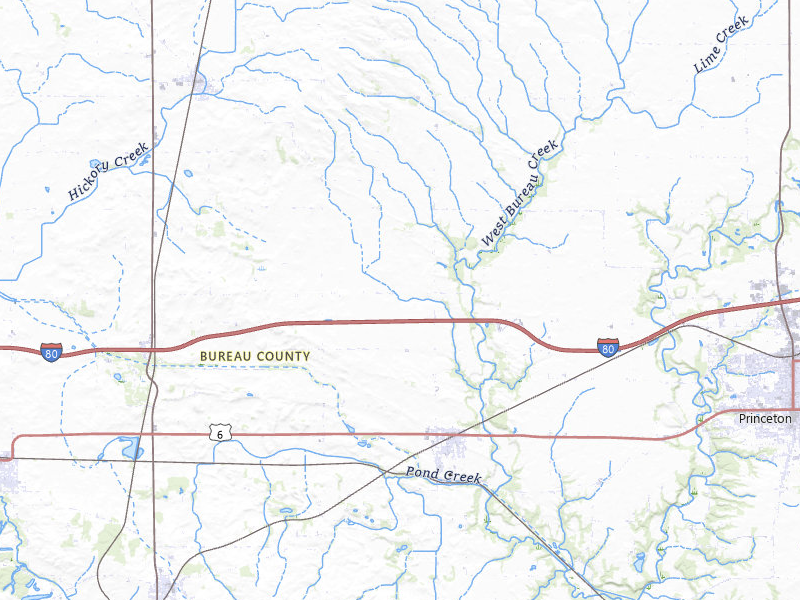 Radar-estimated hail-size map of the storm over Wyanet, IL on Jul 2, 2026