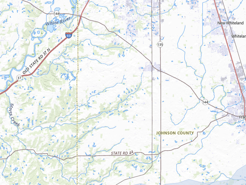 NEXRAD radar-signature map of the hail storm over Bargersville, IN on Aug 7, 2026