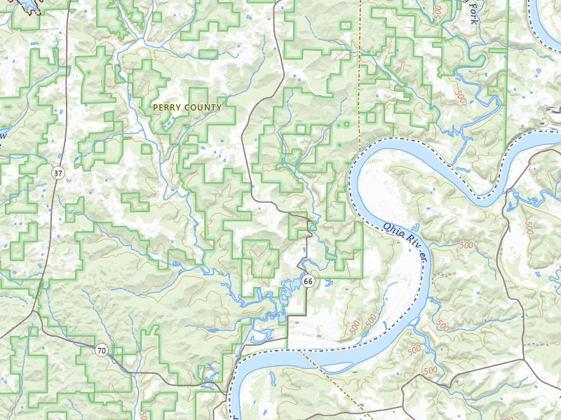 NEXRAD radar-signature map of the hail storm over Cannelton, IN on Aug 12, 2026