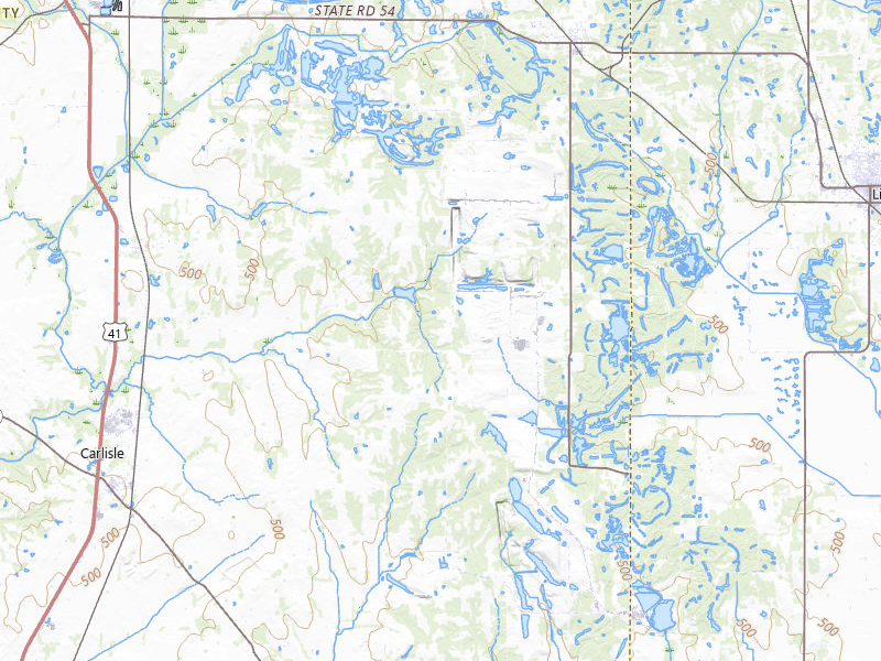 Radar-estimated hail-size map of the storm over Carlisle, IN on Mar 22, 2026