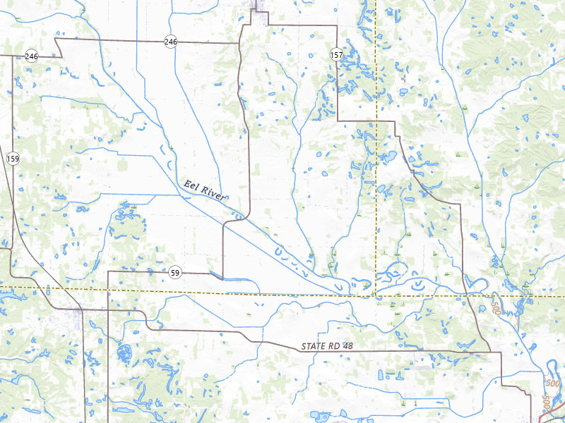 Radar-estimated hail-size map of the storm over Clay City, IN on Mar 22, 2026