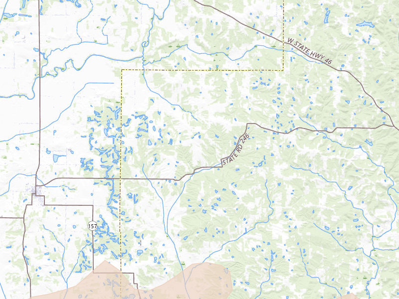 Radar-estimated hail-size map of the storm over Coal City, IN on Apr 27, 2026