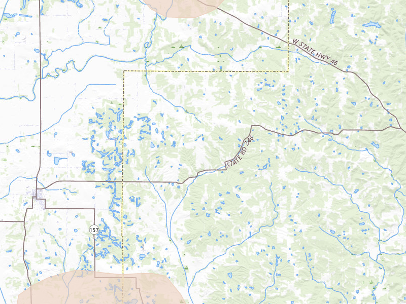Radar-estimated hail-size map of the storm over Coal City, IN on Jun 9, 2026