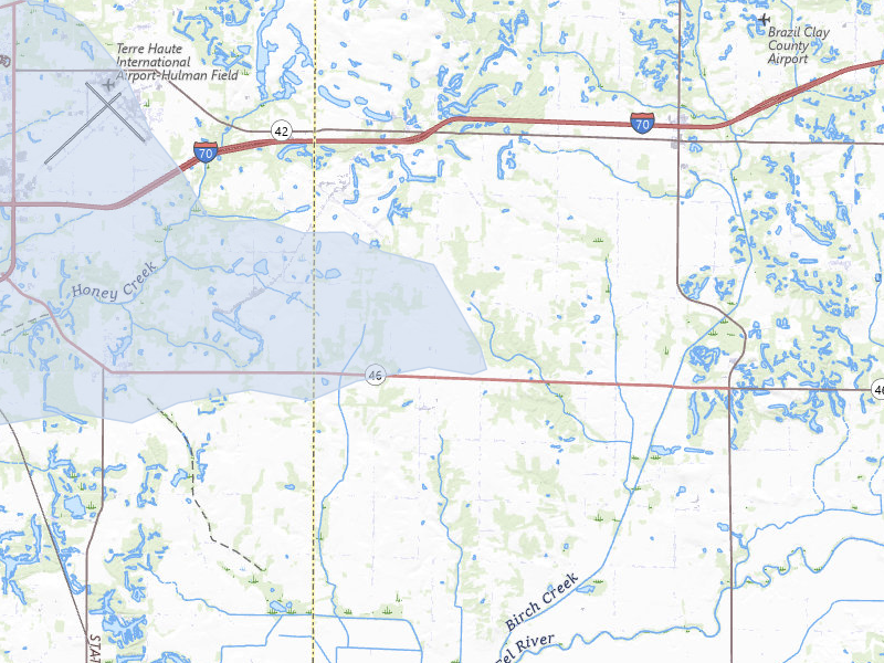 NEXRAD radar-signature map of the hail storm over Cory, IN on Mar 3, 2026